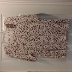 J Jill Pima Scoop Neck Elbow Sleeve Tee